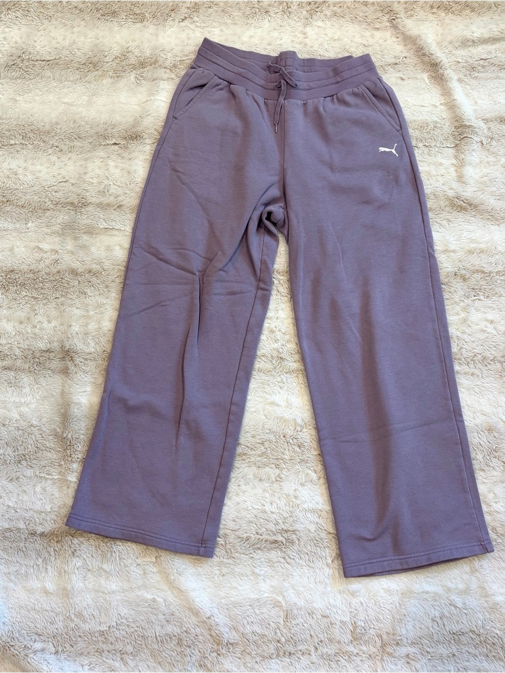 PUMA Lavender Purple wide leg Sweatpants large